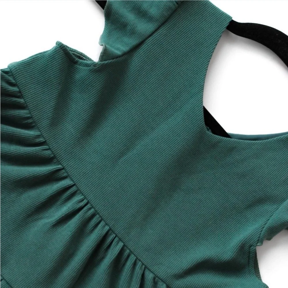 Jane + Jo Janie Evergreen Dress